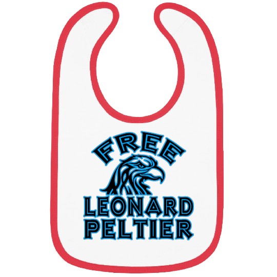 FREE LEONARD PELTIER eagle natives YStone Bibs
