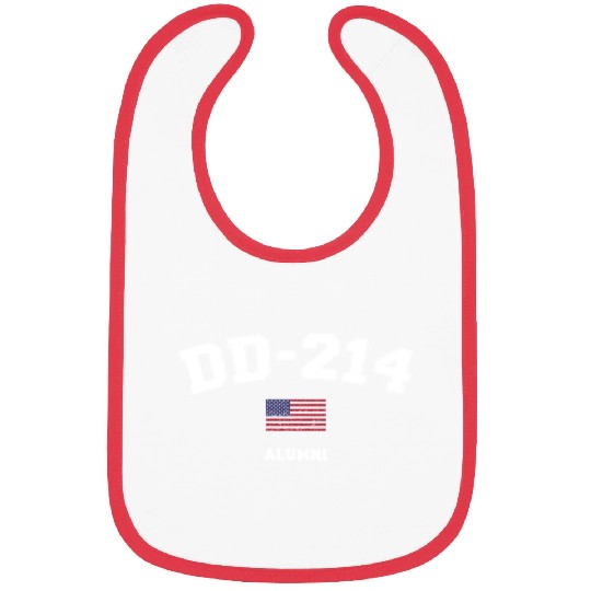 Dd 214 Us Armed Forces Alumni Usa Flag Vintage Bibs