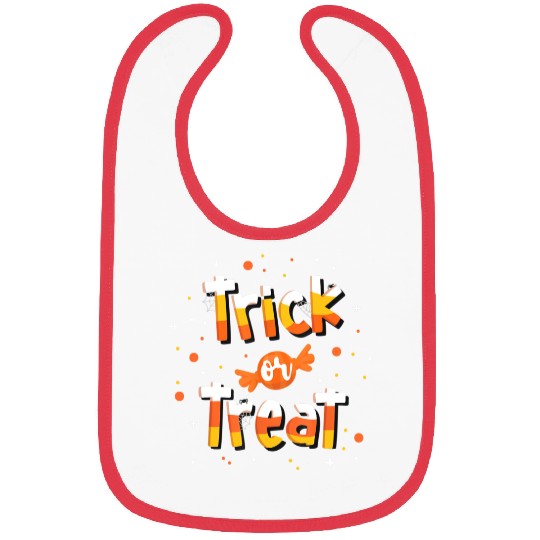 Trick Or treat Candy Yellow and Orange Cute Bibs
