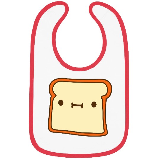 toast bread slice bun sweet cute Bibs