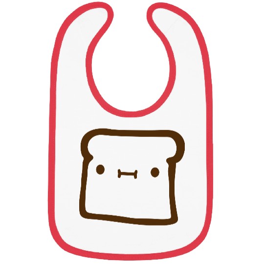 bread toast slice bun sweet cute Bibs