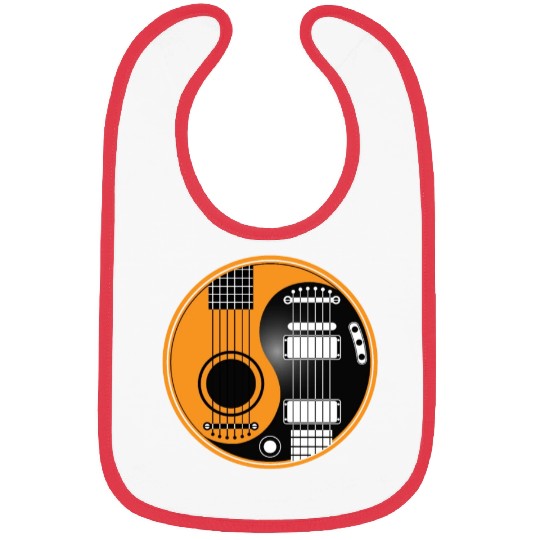 Guitar Ying Yang Bibs