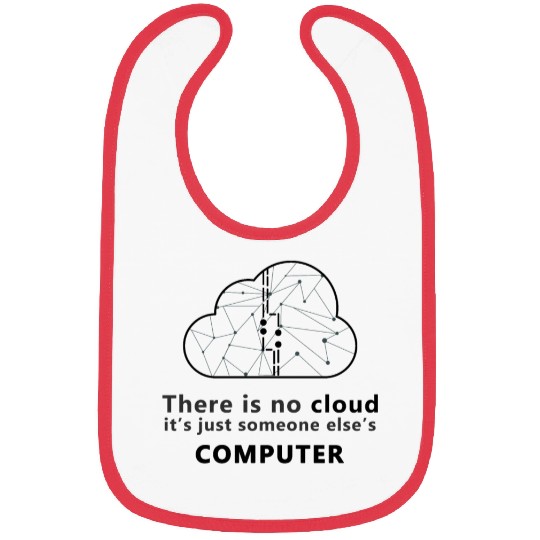 Cloud Computer Funny Bibs