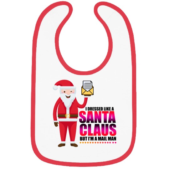 Christmas Santa Claus Mail Man Winter Post Man Bibs