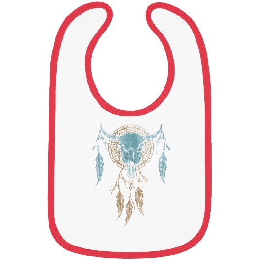 Womens Street Style Bull Skull Rodeo Bibs