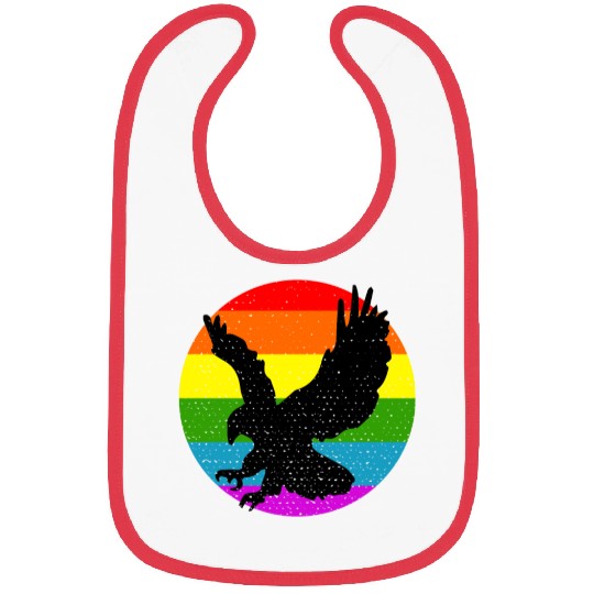Rainbow Hawk Bibs