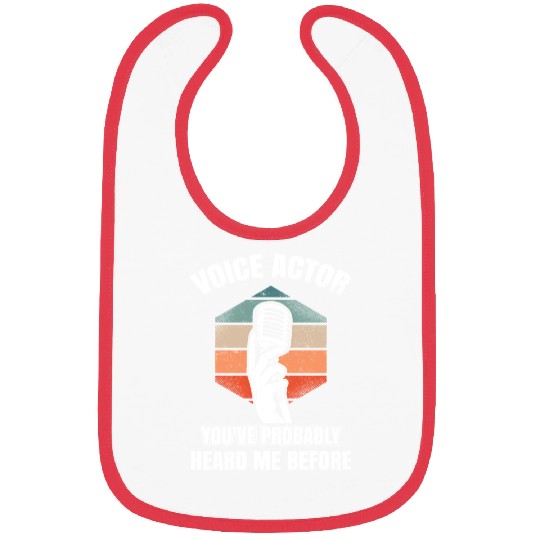 Voice Over Voice Actor Microphone Design Bibs