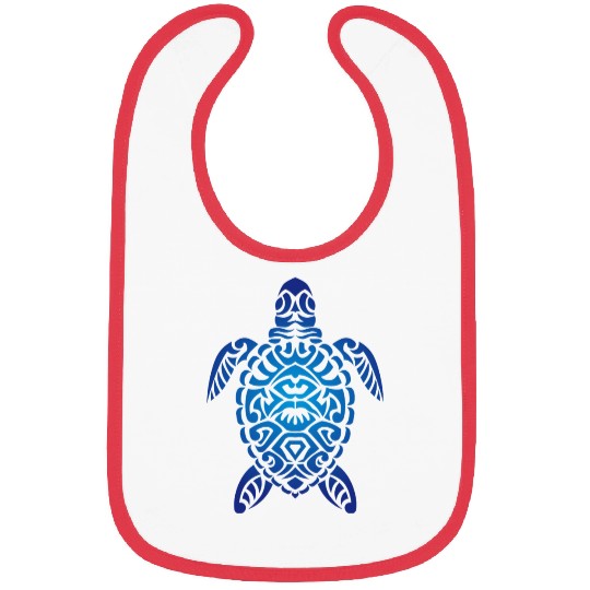 tribal turtle Bibs