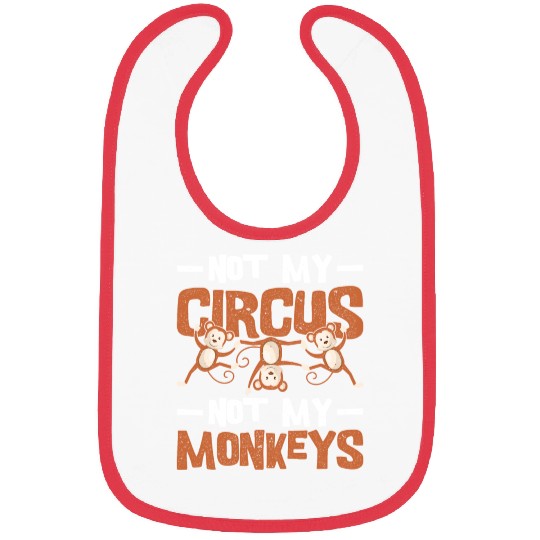 Monkey Circus Bibs