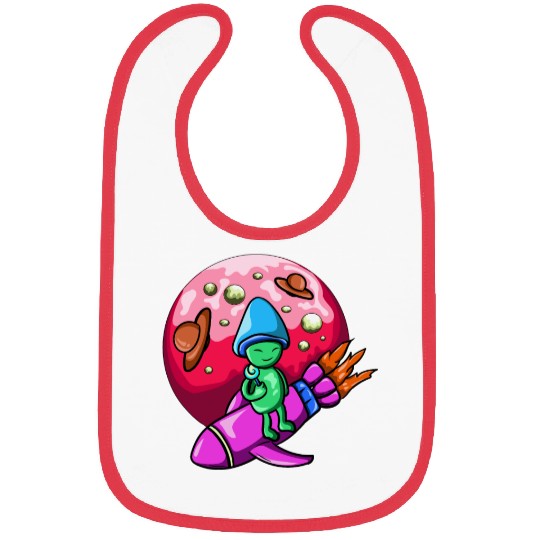 mushroom alien Bibs