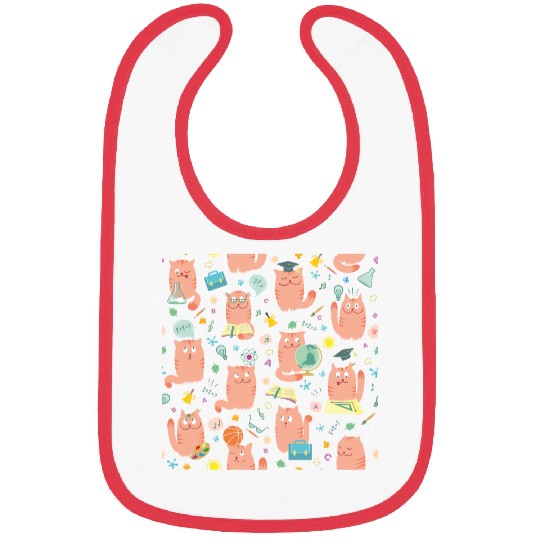 Cat School Bibs