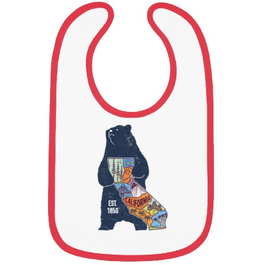 Vintage California Bear EST 1850 Bibs