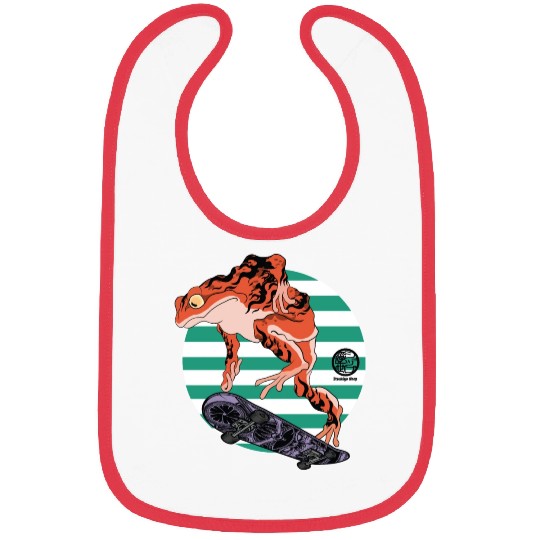 Skating frog Bibs