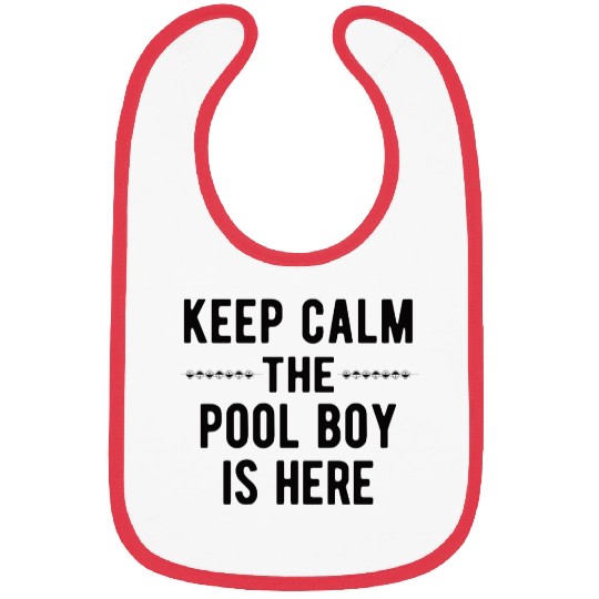 Pool Boy: Keep Calm Bibs