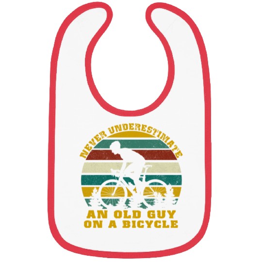 Never Underestimate An old Guy On A Bicycle Bibs