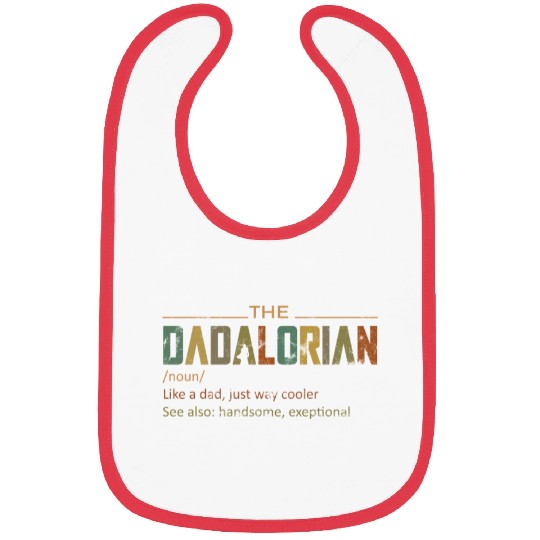 The DADALORIAN, Funny Fathers day gift for dad Bibs