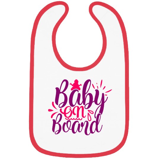 Bibs of maternity baby on board gift humor fun