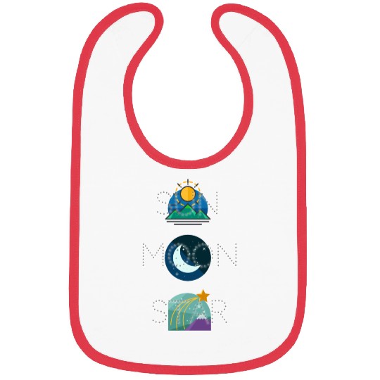 sun moon and star Bibs