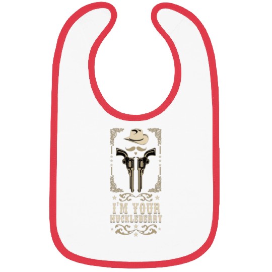 I'm Your Huckleberry Vintage Cowboy Say When Bibs