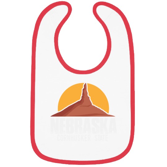 Nebraska State | USA America States Chimney Rock Bibs