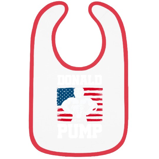 Donald Pump Trump Workout Patriotic Fitness Gym Fu Bibs