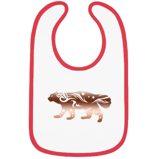 Wolverine Bear Gulo gulo T Tattoo Gift Idea Bibs