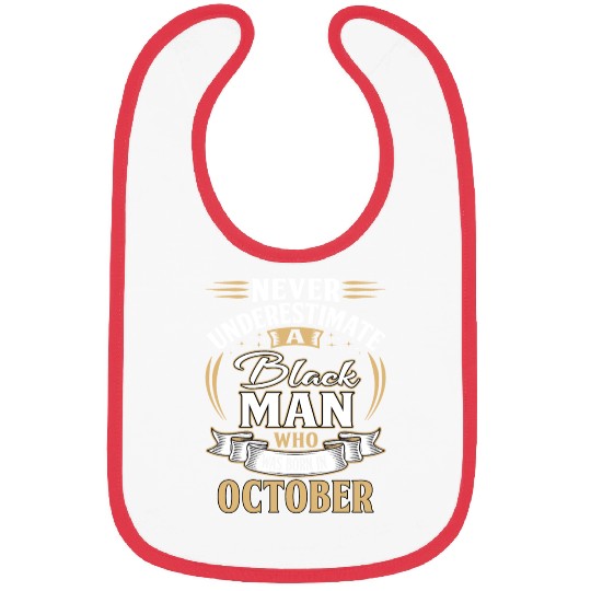 October Birthday Man Bibs
