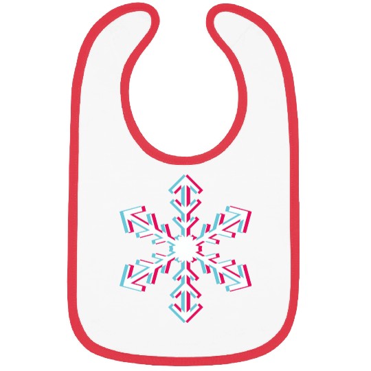 Snowflake Tik Tok Style Bibs