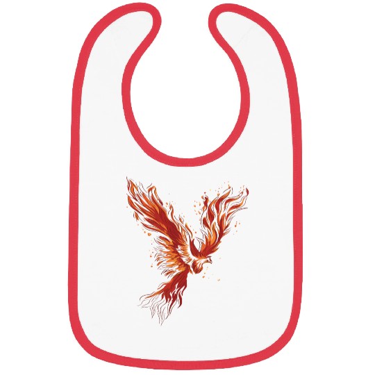 Legend Phoenix with flames Bibs