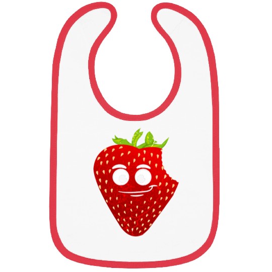 Cute Strawberry Berry Lover Strawberrys Vegan Bibs