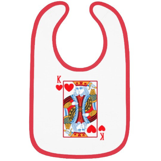 Halloween Playing Card Costume KING OF HEARTS Bibs