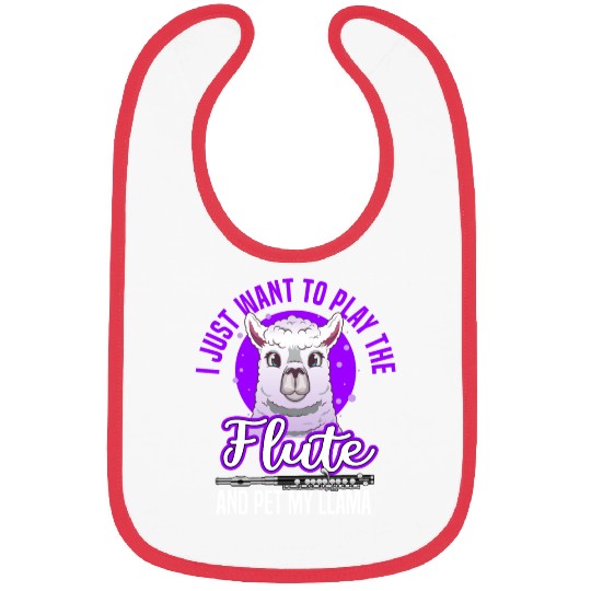 flute llama Bibs