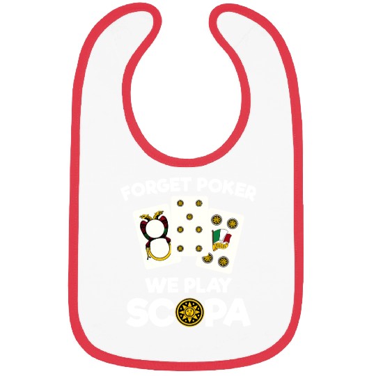 Funny Scopa Quote Italian Card Game Bibs