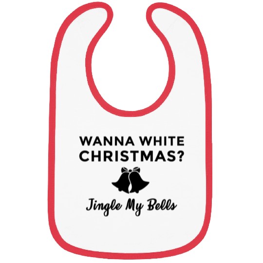 Jingle My Bells White Christmas Adult Humor Bibs