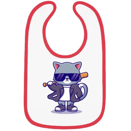 Cat Sun Glasses Bat Bibs