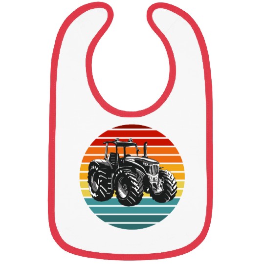 Vintage Tractor Design Bibs