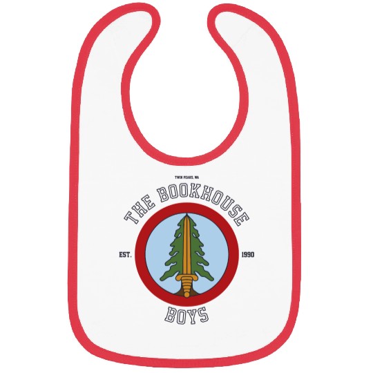 Twin Peaks The Bookhouse Boys Est 1990 Logo Bibs