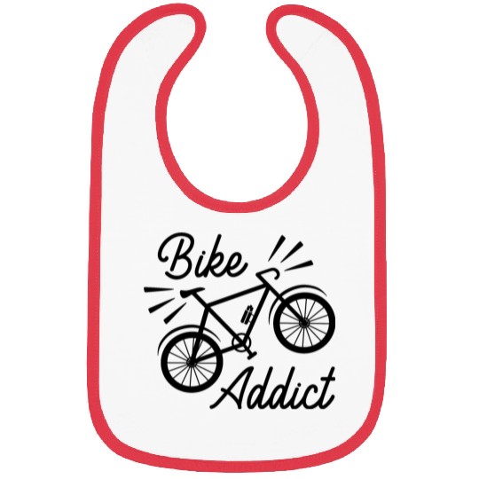 Bike addict funny bicycle quote Bibs