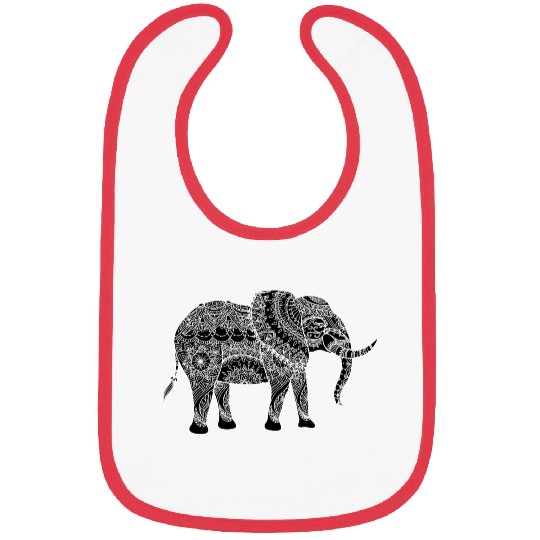 Black elephant Bibs