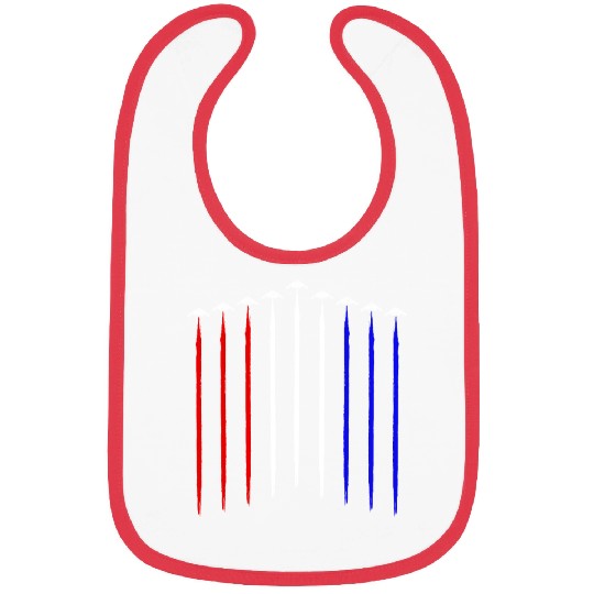 B-2 Bomber Squadron Contrails American Flag B2 Bibs