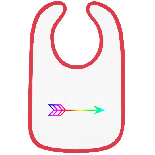 Cute Gay Couple Lesbian Valentines Day Her One Bibs