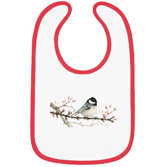 Swamp Tit on A Twig - Garden Birds In Spring Bibs