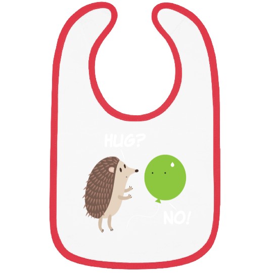 Hedgehog Balloon Sweet Cute Autumn Bibs
