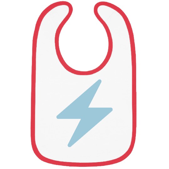 Blue Lightning Bolt Bibs