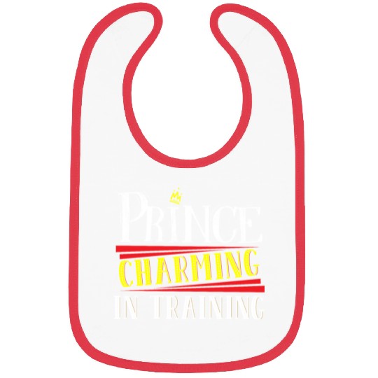 Prince Charming In Training Crown King Queen Bibs