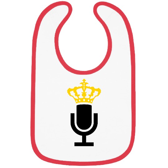 King Microphone Icon Bibs