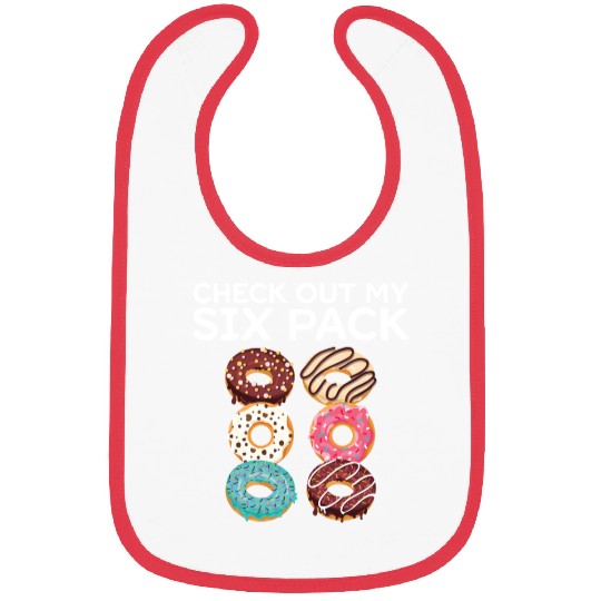 Six Pack Donut Gym Abs Calories Hilarious Gift Bibs