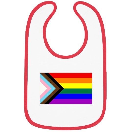Progress LGBTQ Gay Pride Flag Bibs
