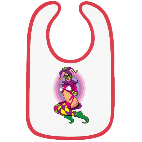 Joker Girl Bibs Card Deck Halloween Costume