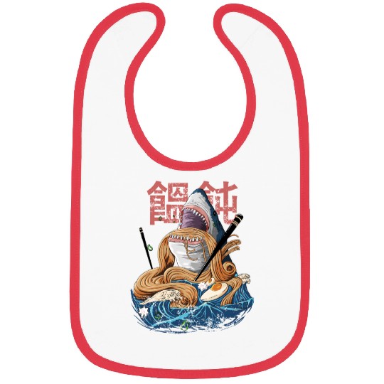 Japanese Ramen Japan Miso Anime Udon white shark Bibs